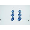 Boucle d'oreilles en perles bleues