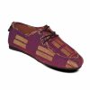 Derbies Imprimées Africain - Violet Et Marron